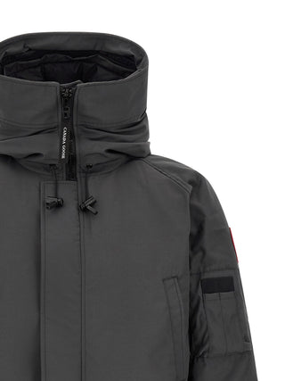 Gray Polyester Bomber