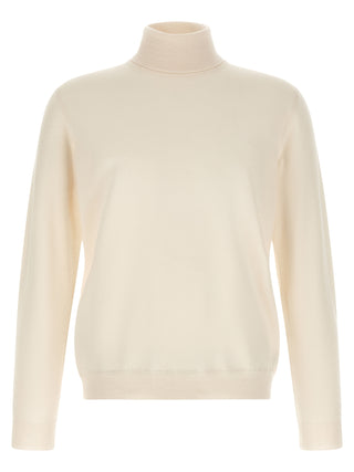White Virgin Wool Cardigan