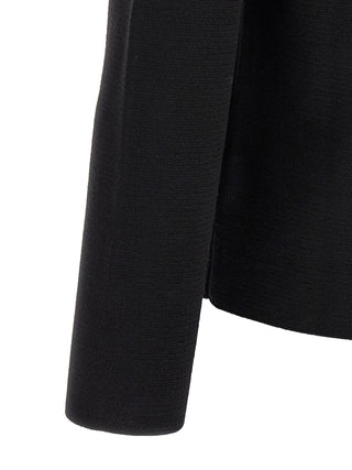 Black Virgin Wool Cardigan