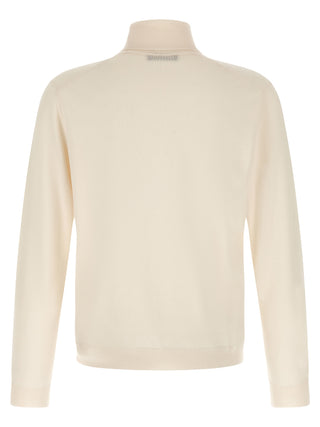 White Virgin Wool Cardigan