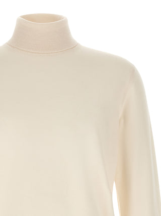 White Virgin Wool Cardigan