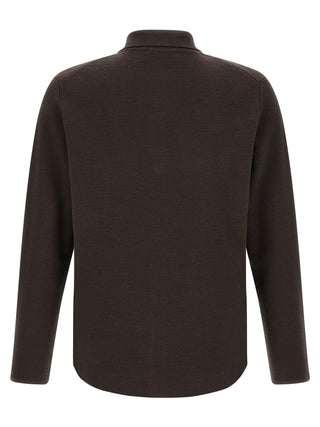 Brown Virgin Wool Cardigan