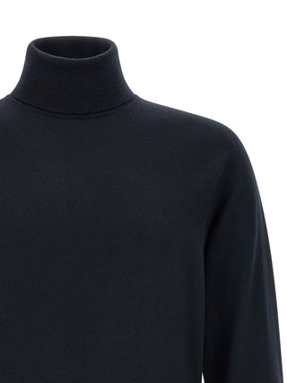 Blue Virgin Wool Cardigan