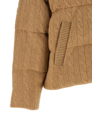 Beige Wool Full-Length Jacket