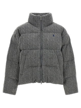 Gray Wool Full-Length Jacket