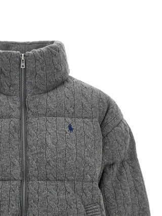 Gray Wool Full-Length Jacket