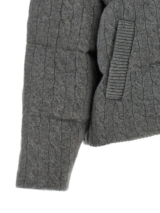 Gray Wool Full-Length Jacket