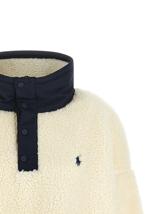 White Polyester Cardigan