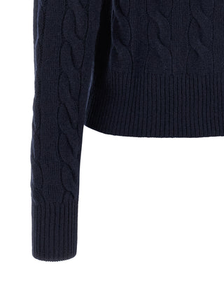 Blue Wool Cardigan