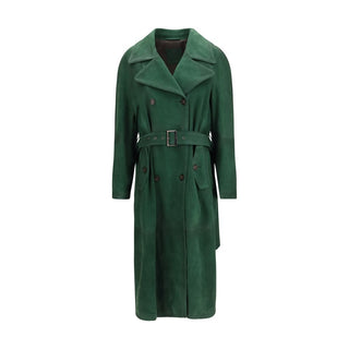 Bicolor Leather Coat