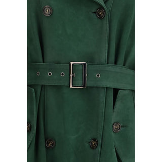 Bicolor Leather Coat
