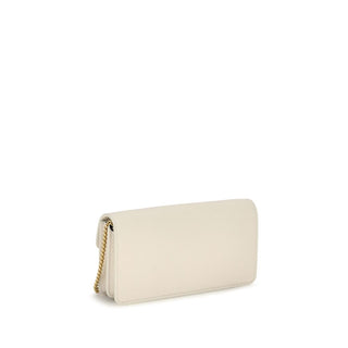 Beige Calf Leather Bos Taurus Wallet