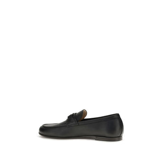 Black Deer Slip-On Loafers