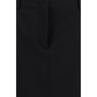 Black Wool Oves Aries Midi Skirt