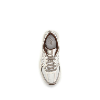 Silver Fabric Athletic Sneakers