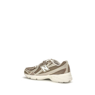 Beige Fabric Athletic Sneakers