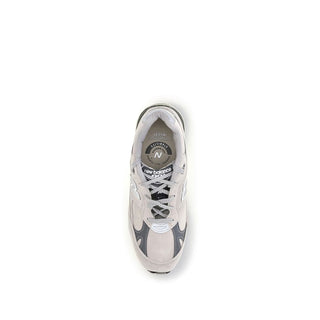 Gray Suede Leather Athletic Sneakers