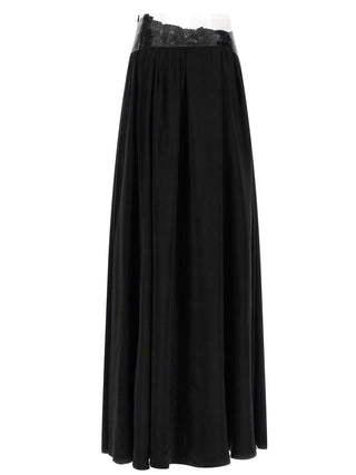 Black Copper Mini Skirt