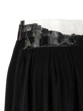 Black Copper Mini Skirt