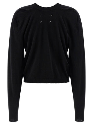Black Virgin Wool Cardigan