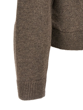 Brown Virgin Wool Cardigan