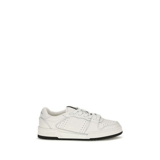 White Calf Leather Bos Taurus Athletic Sneakers