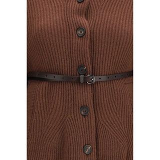 Brown Wool Oves Aries Cardigan