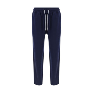Blue Cotton Joggers (Workout Pants)