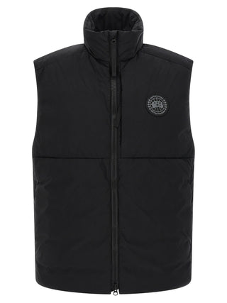 Black Polyamide Sleeveless Jacket
