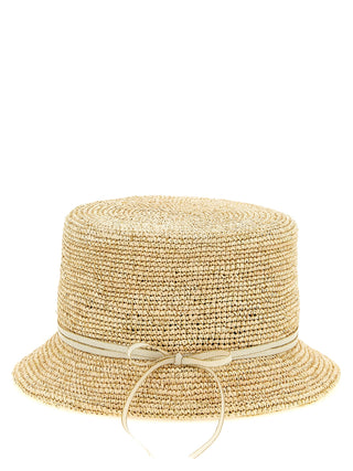 Beige Fabric Sunhat