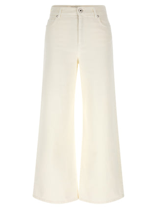 White Cotton Casual Pants