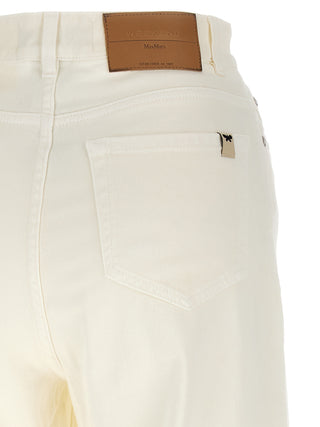 White Cotton Casual Pants