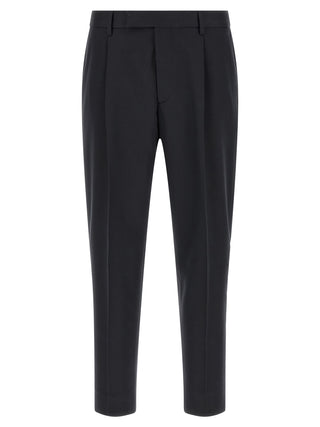 Blue Cotton Dress Pants