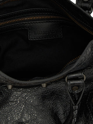 Black Lamb Leather Handbag