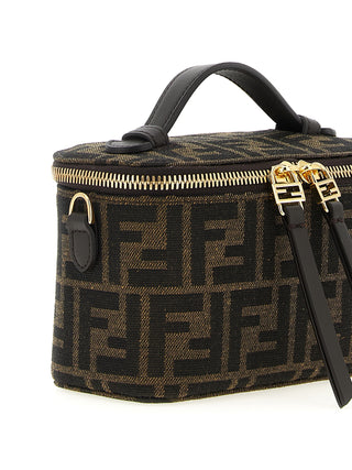 Brown Polyester Handbag
