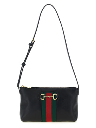Black Calfskin Shoulder Bag