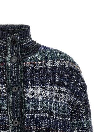Blue Wool Cardigan