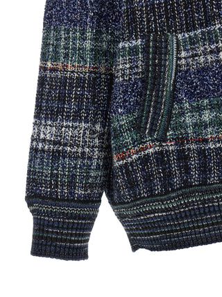 Blue Wool Cardigan