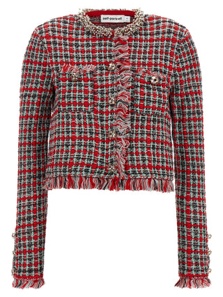 Multicolor Cotton Full-Length Jacket
