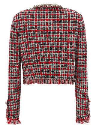 Multicolor Cotton Full-Length Jacket