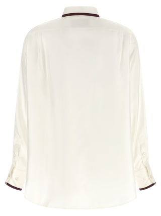 White Silk Blouse
