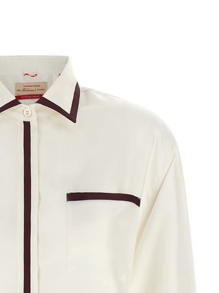 White Silk Blouse