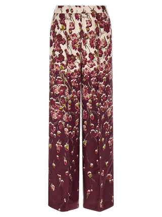 Multicolor Viscose Casual Pants
