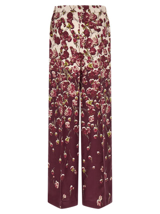 Multicolor Viscose Casual Pants