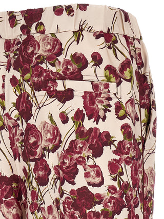 Multicolor Viscose Casual Pants