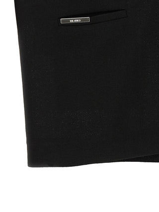Black Polyamide Short Dress