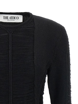 Black Viscose Short Dress