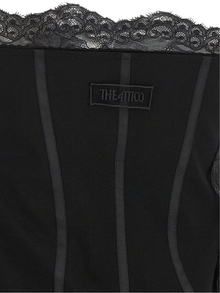 Black Polyamide Short Dress