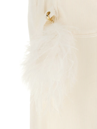 White Cotton Casual Pants
