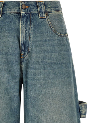 Blue Cotton Relaxed Fit Jeans